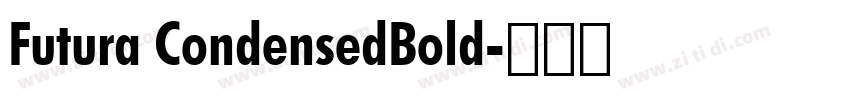 Futura CondensedBold字体转换